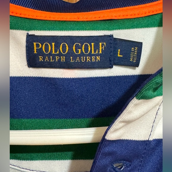 Ralph Lauren Polo 2017‎ US Open Erin Hills Striped Golf Shirt. Men’s Large. - Picture 2 of 6